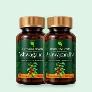 Pack x2 Ashwagandha Herbals & Health · 120 cápsulas