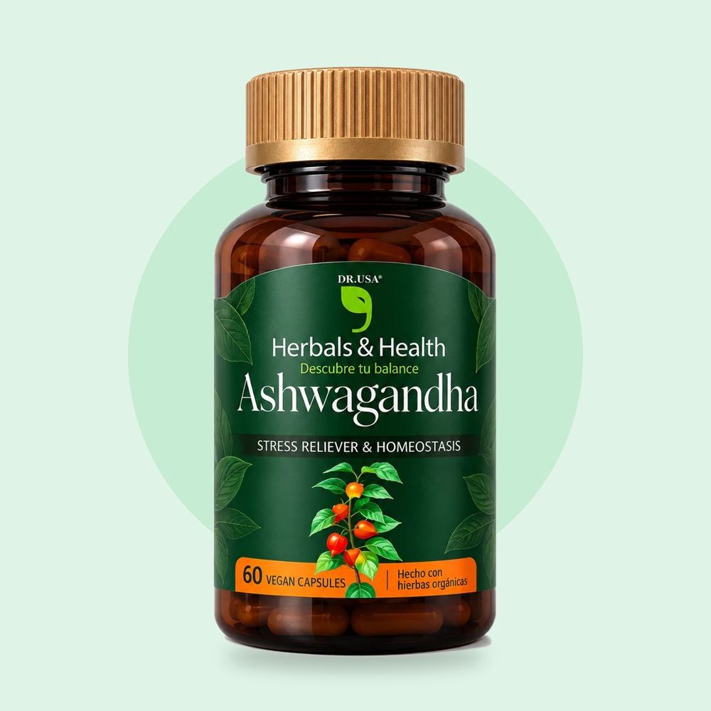 Pack x2 Ashwagandha Herbals & Health · 120 cápsulas