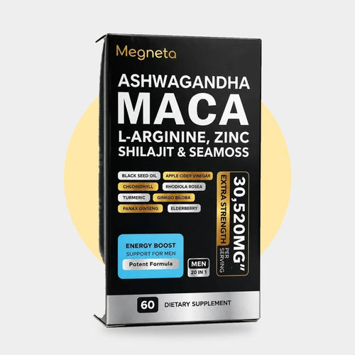 Ashwagandha Maca 20 en 1 Megneta · 60 cápsulas (Línea hombre)