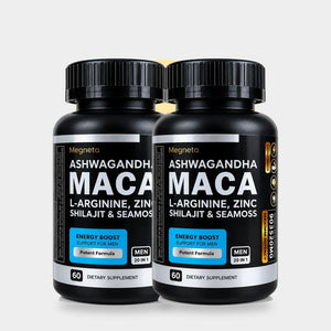 Pack x2 Ashwagandha Maca 20 en 1 Megneta · 120 cápsulas